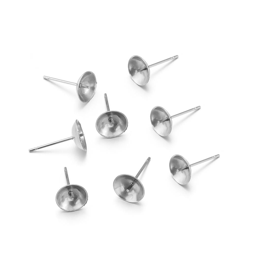 20/100Pcs 3-10mm Gold Color Stainless Steel Ear Studs Earrings Earring Base For Pearl Ear Jewelry Making DIY Earring Accessories 3mm
20/100Pcs 3-10mm Gold Color Stainless Steel Ear Studs Earrings Earring Base For Pearl Ear Jewelry Making DIY Earring Accessories 3mm