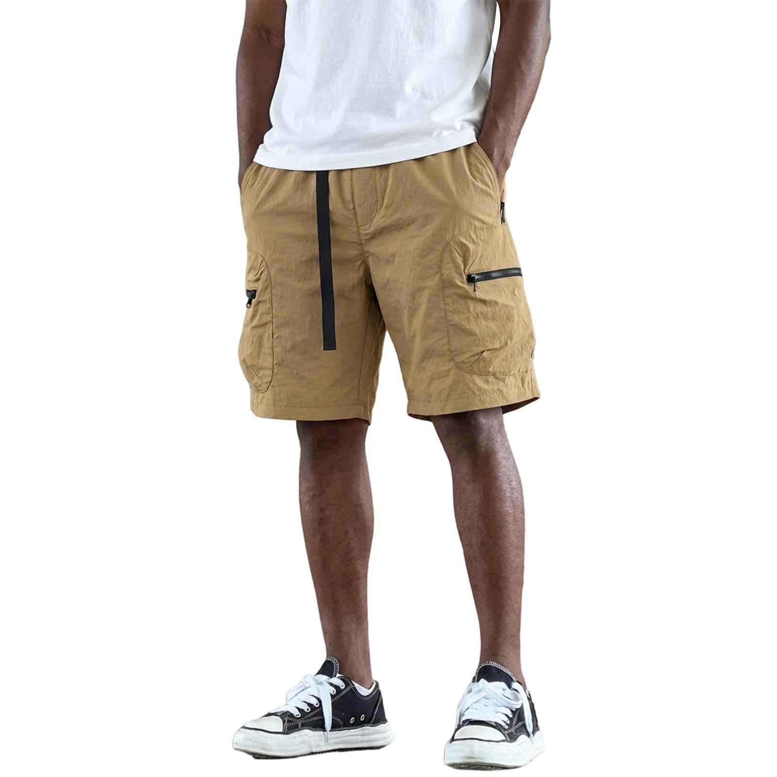 Unisex Relaxed Fit Ice Silk Fabric Cargo Shorts with Multiple Pockets Elastic Waistband and Adjustable Belt for Everyday Wear M
Unisex Relaxed Fit Ice Silk Fabric Cargo Shorts with Multiple Pockets Elastic Waistband and Adjustable Belt for Everyday Wear M