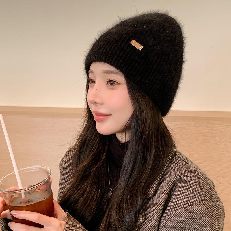 Шапка женская однотонная универсальная вязаная шерстяная шапка из кроличьей шерсти зимняя теплая шапка-пуловер толстая
Шапка женская однотонная универсальная вязаная шерстяная шапка из кроличьей шерсти зимняя теплая шапка-пуловер толстая