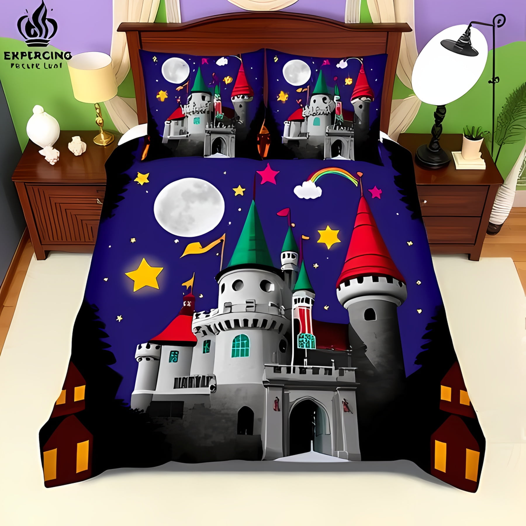 Pink Castle Duvet Cover Set Sky Design Whimsical Bedding For Or Bedroom Suitable Children Kids And Adults Warm Soft Breathable EU Single(135*200cm)3pcs
Pink Castle Duvet Cover Set Sky Design Whimsical Bedding For Or Bedroom Suitable Children Kids And Adults Warm Soft Breathable EU Single(135*200cm)3pcs
