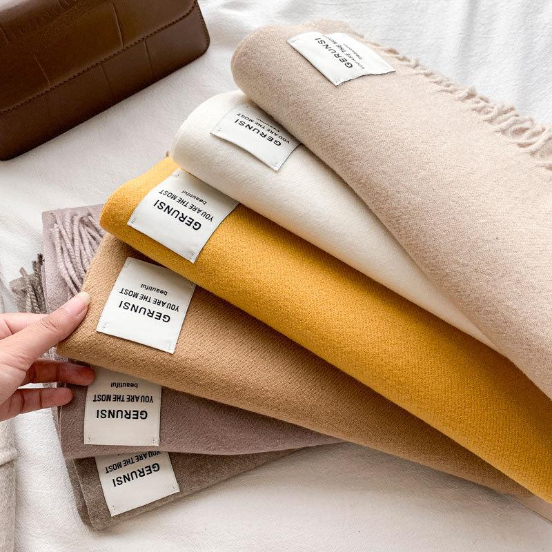 350 г однотонный утолщенный мягкий вощеный имитация кашемира шарф женский зимний, модный теплый платок с бахромой 200cm 
350 г однотонный утолщенный мягкий вощеный имитация кашемира шарф женский зимний, модный теплый платок с бахромой 200cm