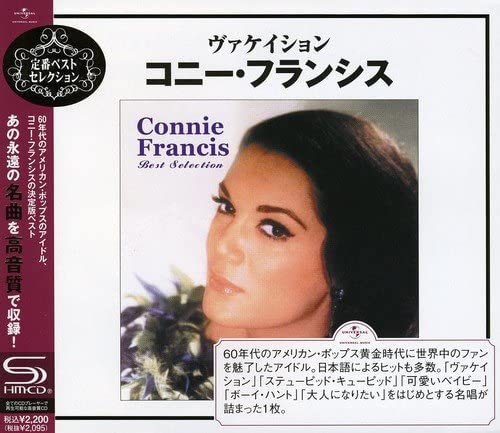 CD CONNIE FRANCIS VacationConnie Francis Best Select UICY80023 2009 Japan Obi Pop
CD CONNIE FRANCIS VacationConnie Francis Best Select UICY80023 2009 Japan Obi Pop