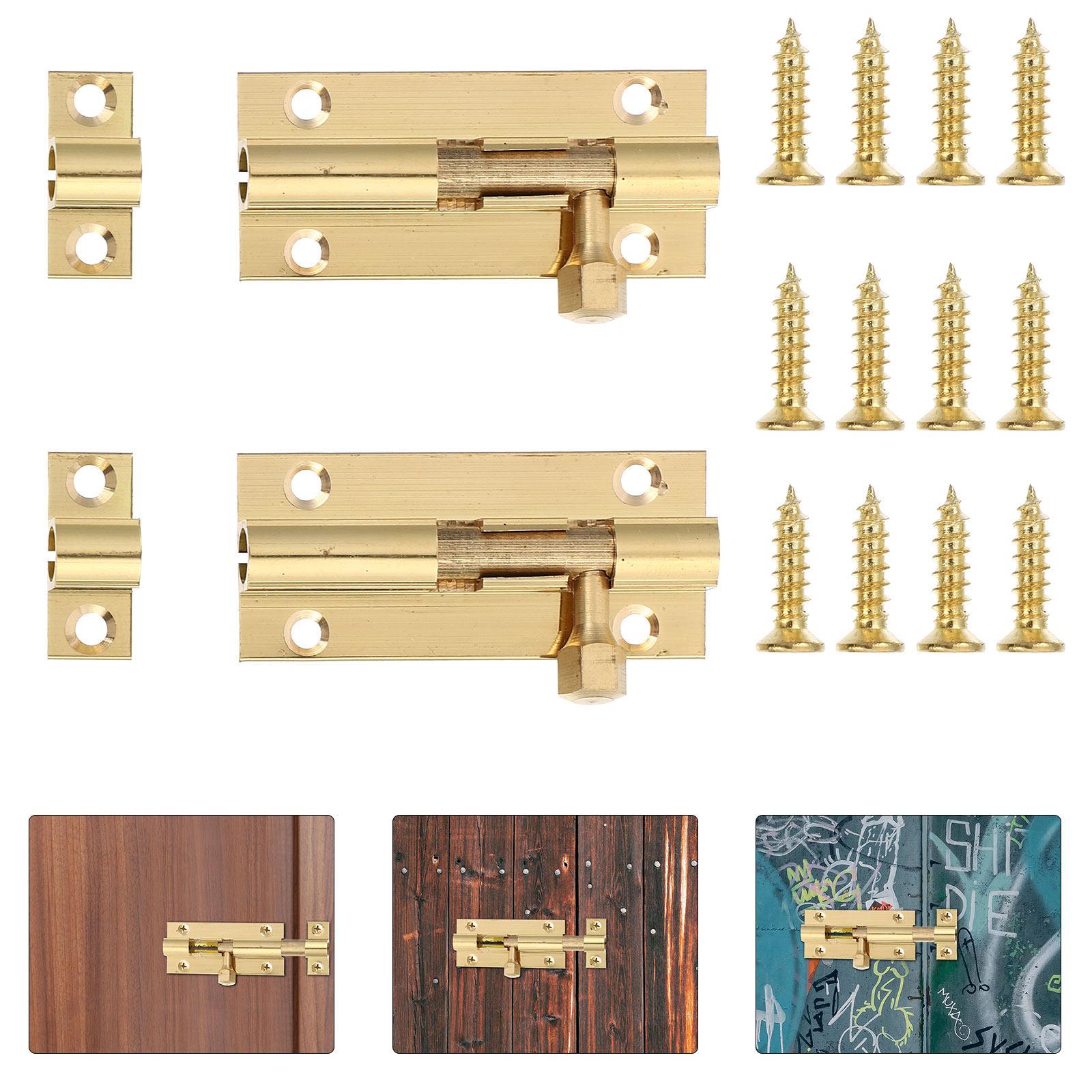 2Pcs Premium Copper Door Bolt Strong Rust Resistant Brass Door Latch Lock for Wooden Doors Windows Furniture Cabinets Easy 5.8X1CM
2Pcs Premium Copper Door Bolt Strong Rust Resistant Brass Door Latch Lock for Wooden Doors Windows Furniture Cabinets Easy 5.8X1CM