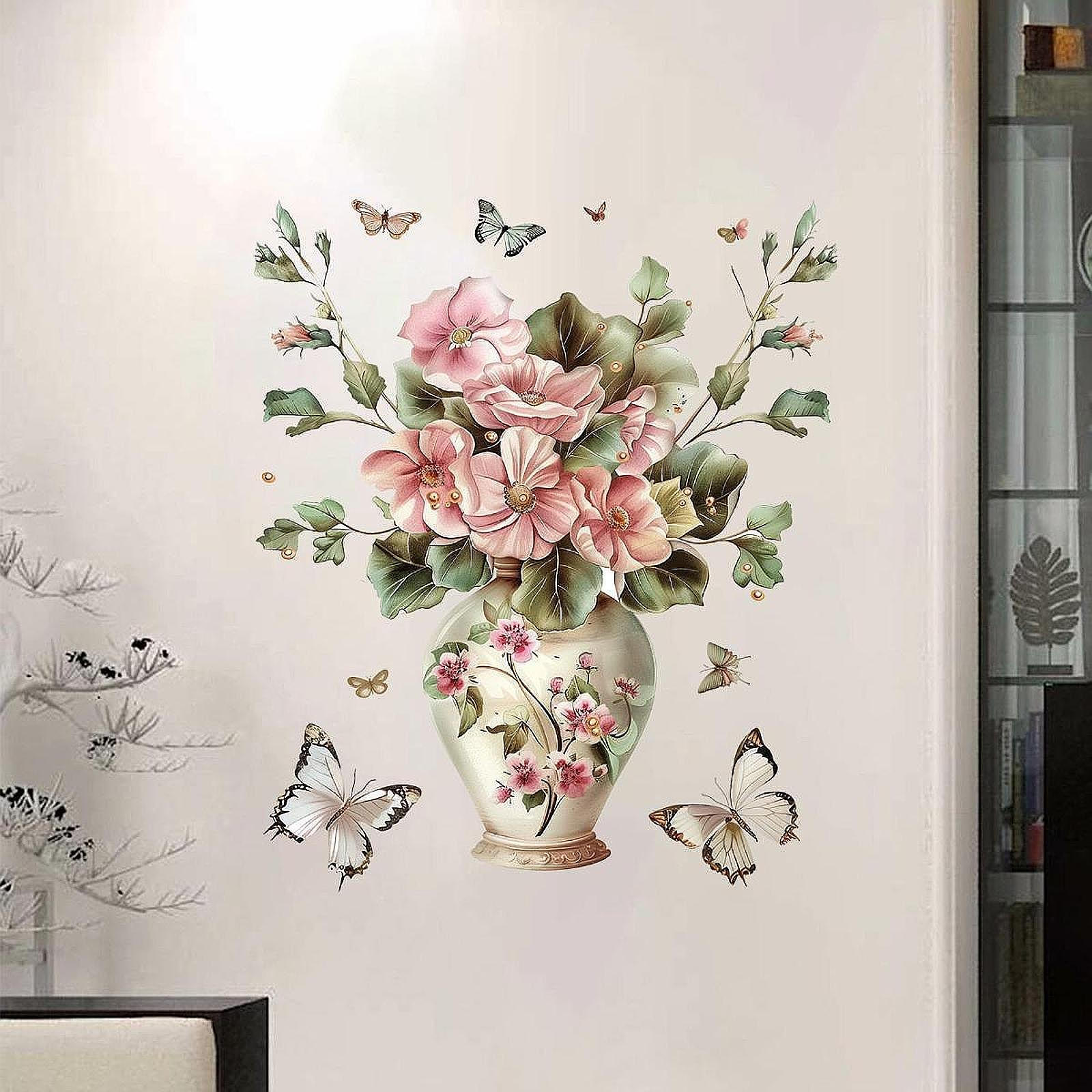 Flower Vase Butterfly Wall Sticker Decal PVC Wallpaper Dining Room Removable Art Decor
Flower Vase Butterfly Wall Sticker Decal PVC Wallpaper Dining Room Removable Art Decor