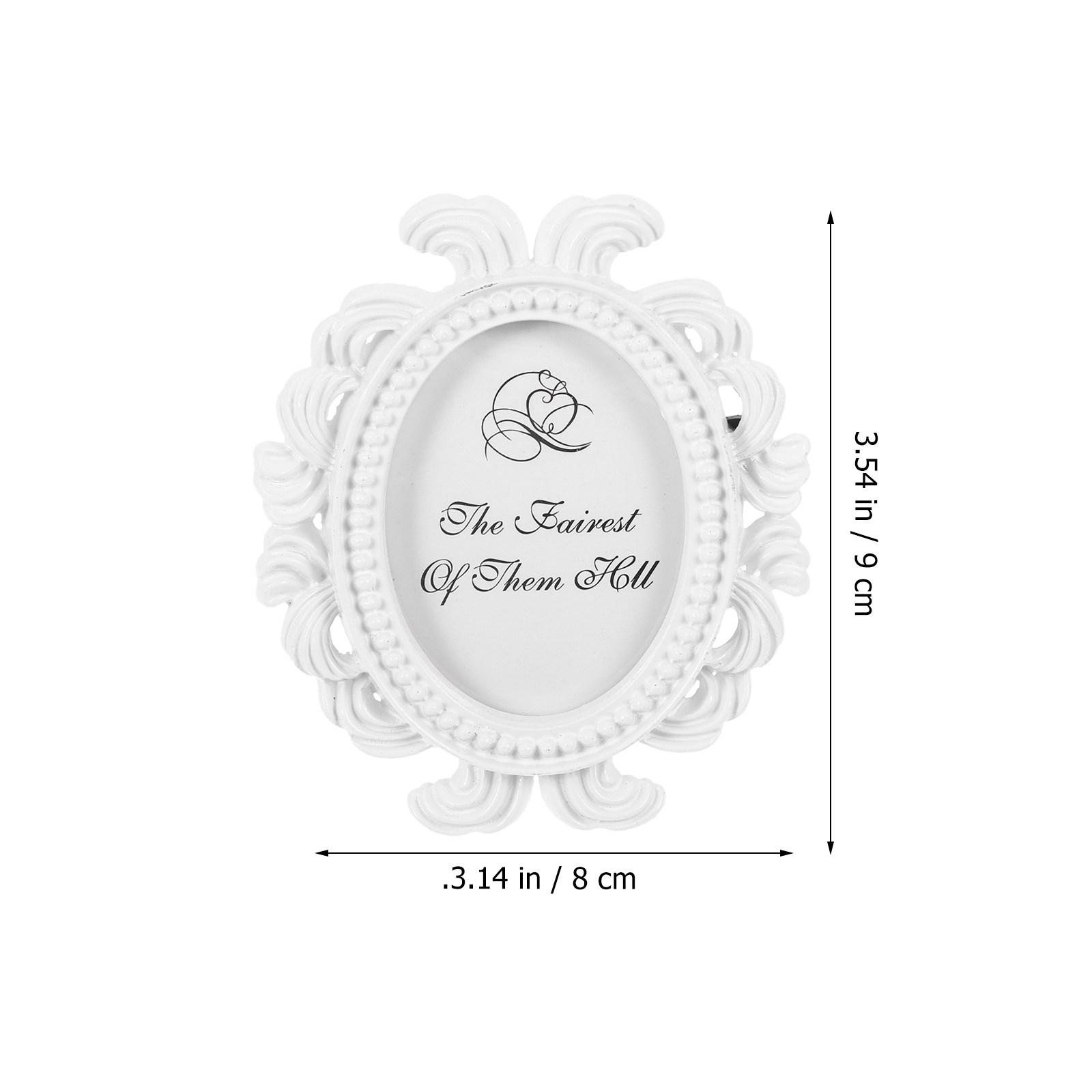 2Pcs Small Photo Frame Oval Shape Creative Decorative Picture Holder Desktop Home Bedroom Living Room Accent Black White білий
2Pcs Small Photo Frame Oval Shape Creative Decorative Picture Holder Desktop Home Bedroom Living Room Accent Black White білий