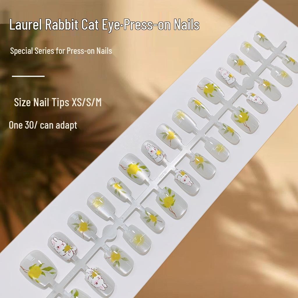 Laurel Rabbit Cat Eye Wearable Watercolor Nail Art - Hand-Painted, Cute Whitening Niche Design
Laurel Rabbit Cat Eye Wearable Watercolor Nail Art - Hand-Painted, Cute Whitening Niche Design