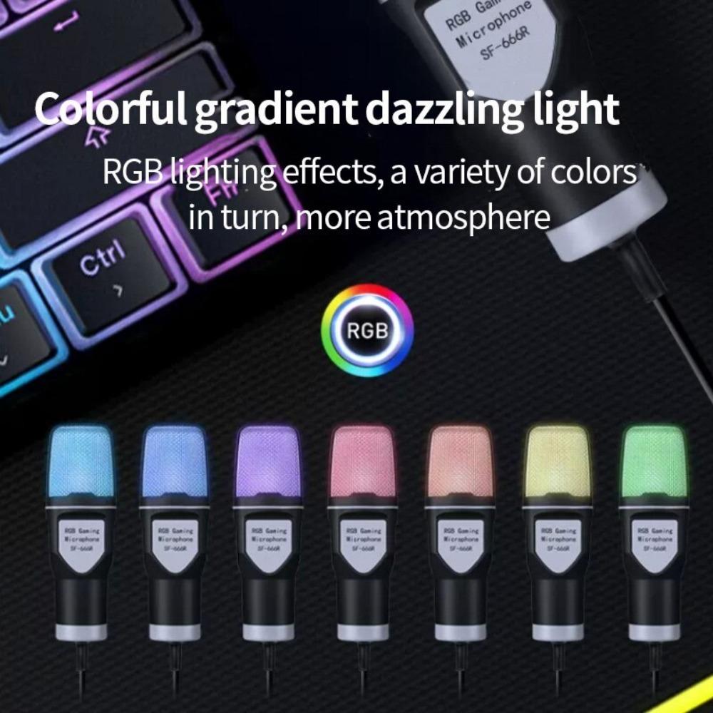 With Blowout Net Microphone Wire Gaming Mic Luminous Microphone RGB Microfone SF666R USB Microphone SF-666R
With Blowout Net Microphone Wire Gaming Mic Luminous Microphone RGB Microfone SF666R USB Microphone SF-666R