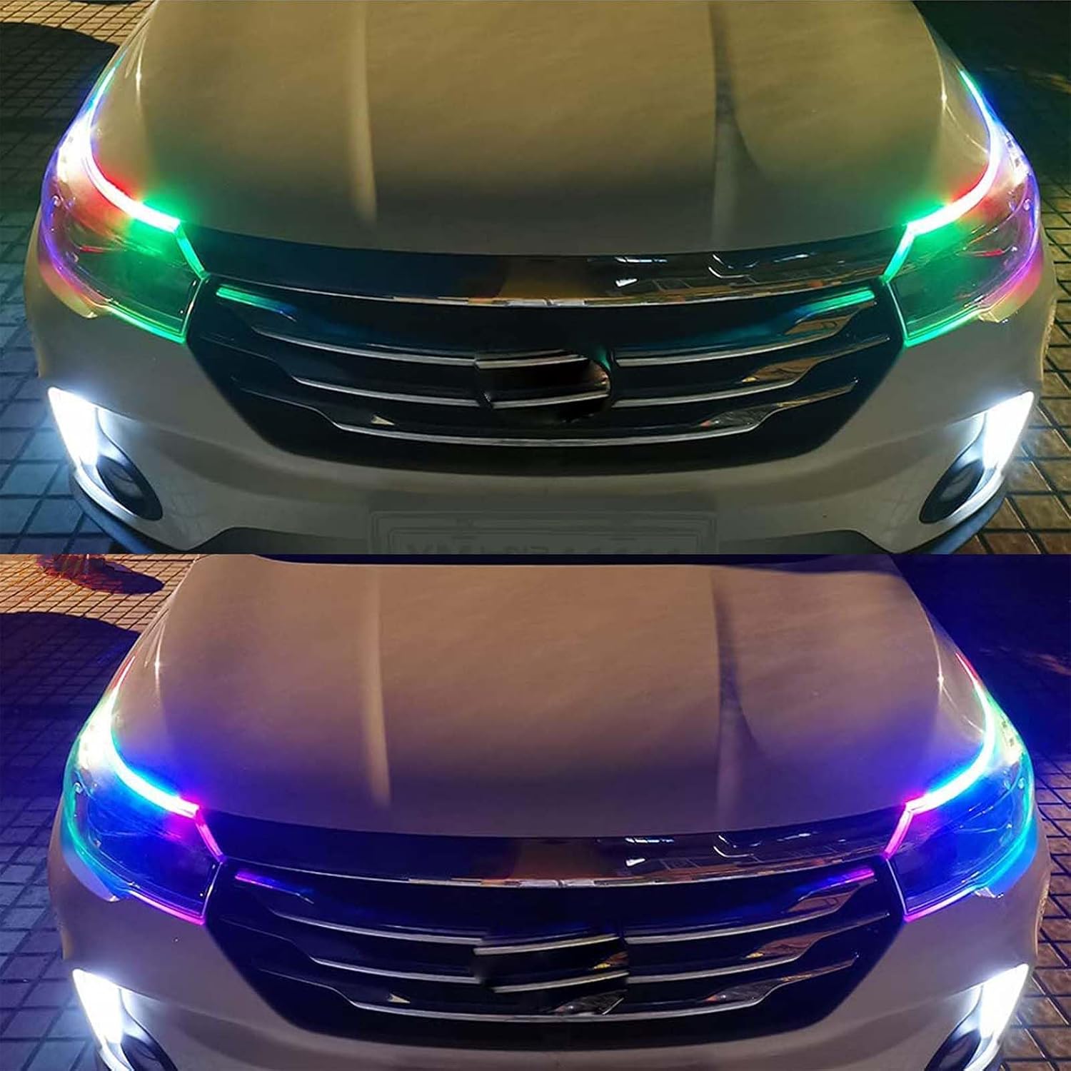 2Pcs 24 Exterior Car LED Lights Multicolor Daytime Running Lights RGB Flexible Light Kits Waterproof Switchback Strips Light for Auto Headlight
2Pcs 24 Exterior Car LED Lights Multicolor Daytime Running Lights RGB Flexible Light Kits Waterproof Switchback Strips Light for Auto Headlight