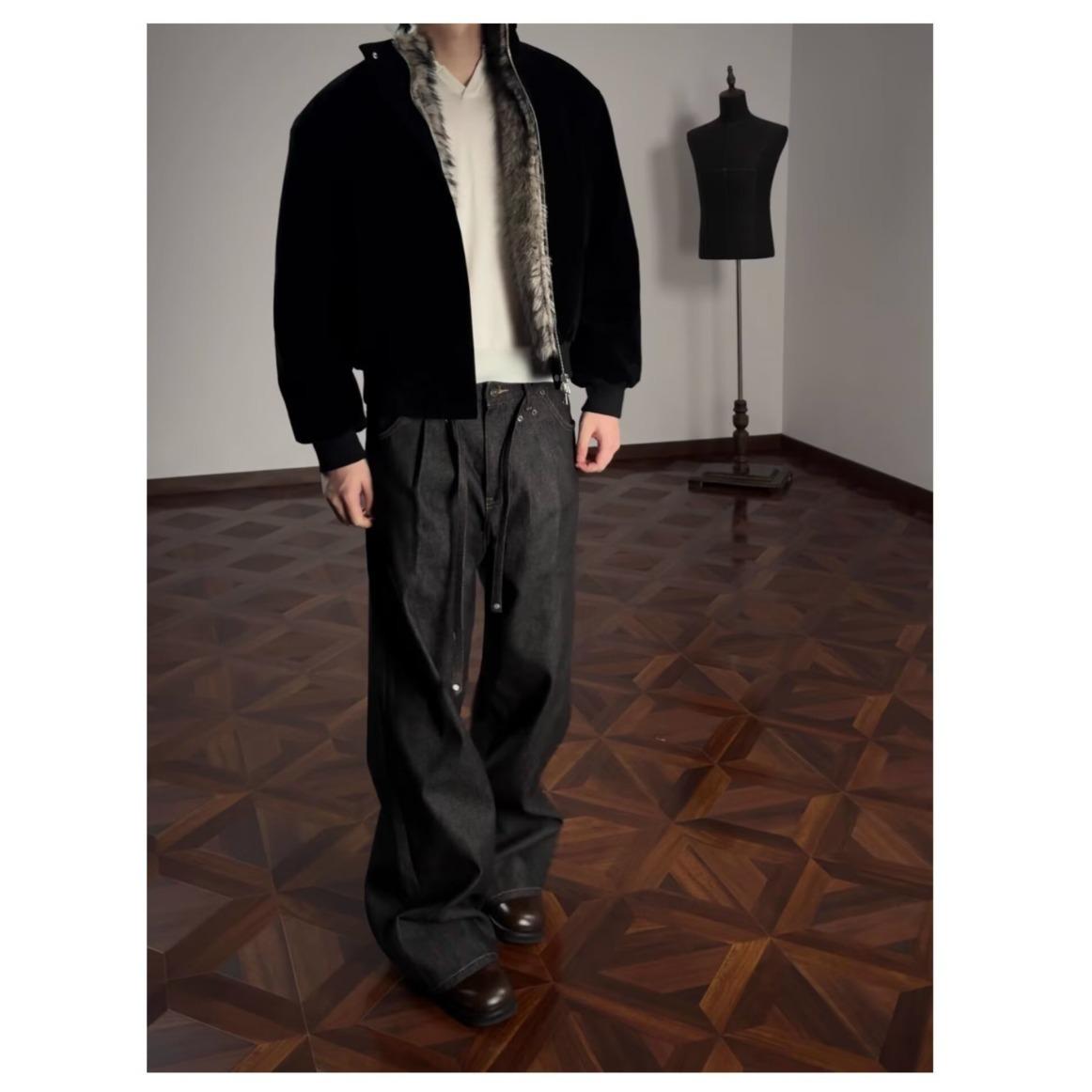 Wolf King Style Men s Winter Suede Plush Jacket: Thick American Stand Collar Coat Extra Large чорний
Wolf King Style Men s Winter Suede Plush Jacket: Thick American Stand Collar Coat Extra Large чорний