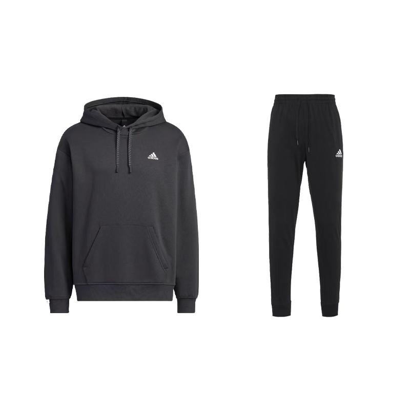Adidas Спортивные повседневные спортивные штаны с капюшоном и заниженной линией плеч, длинный рукав, завязка на шнурке, комплект, унисекс, спортивные штаны, комплект, черный IB2731+GK9226 S
Adidas Спортивные повседневные спортивные штаны с капюшоном и заниженной линией плеч, длинный рукав, завязка на шнурке, комплект, унисекс, спортивные штаны, комплект, черный IB2731+GK9226 S