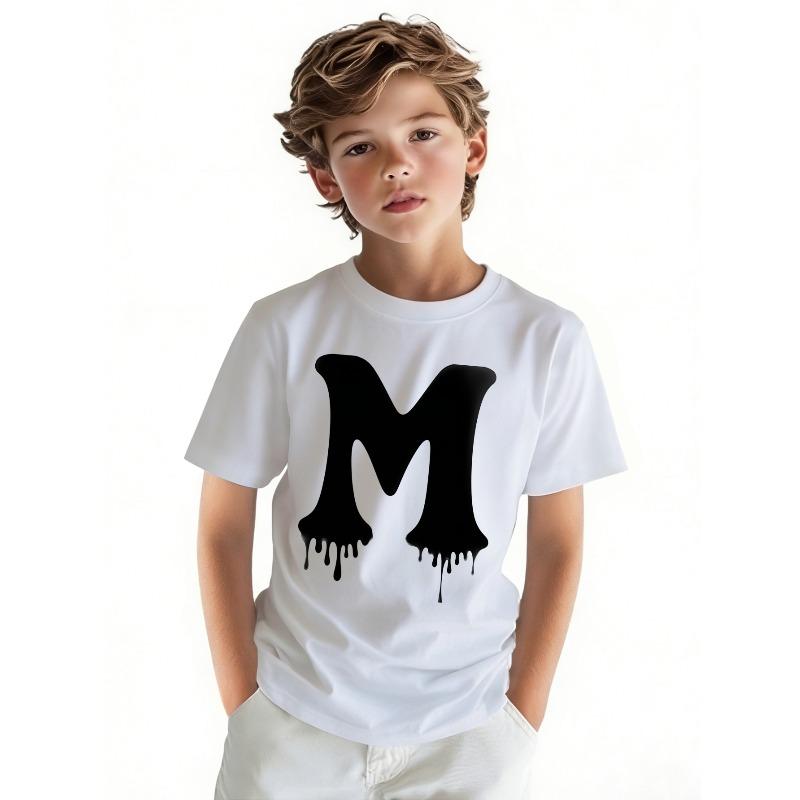 European sizes Casual Style Boys Printed T-Shirt - Versatile for Everyday Wear, Round Neck, Stretchy Fabric, Summer Outdoor Top 164cm білий
European sizes Casual Style Boys Printed T-Shirt - Versatile for Everyday Wear, Round Neck, Stretchy Fabric, Summer Outdoor Top 164cm білий