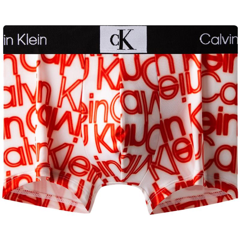 Calvin Klein CK96 Series Small Square Letter Anti-Clamp Hip Boxer Shorts Men Underwear White Red NB3406ACO S
Calvin Klein CK96 Series Small Square Letter Anti-Clamp Hip Boxer Shorts Men Underwear White Red NB3406ACO S