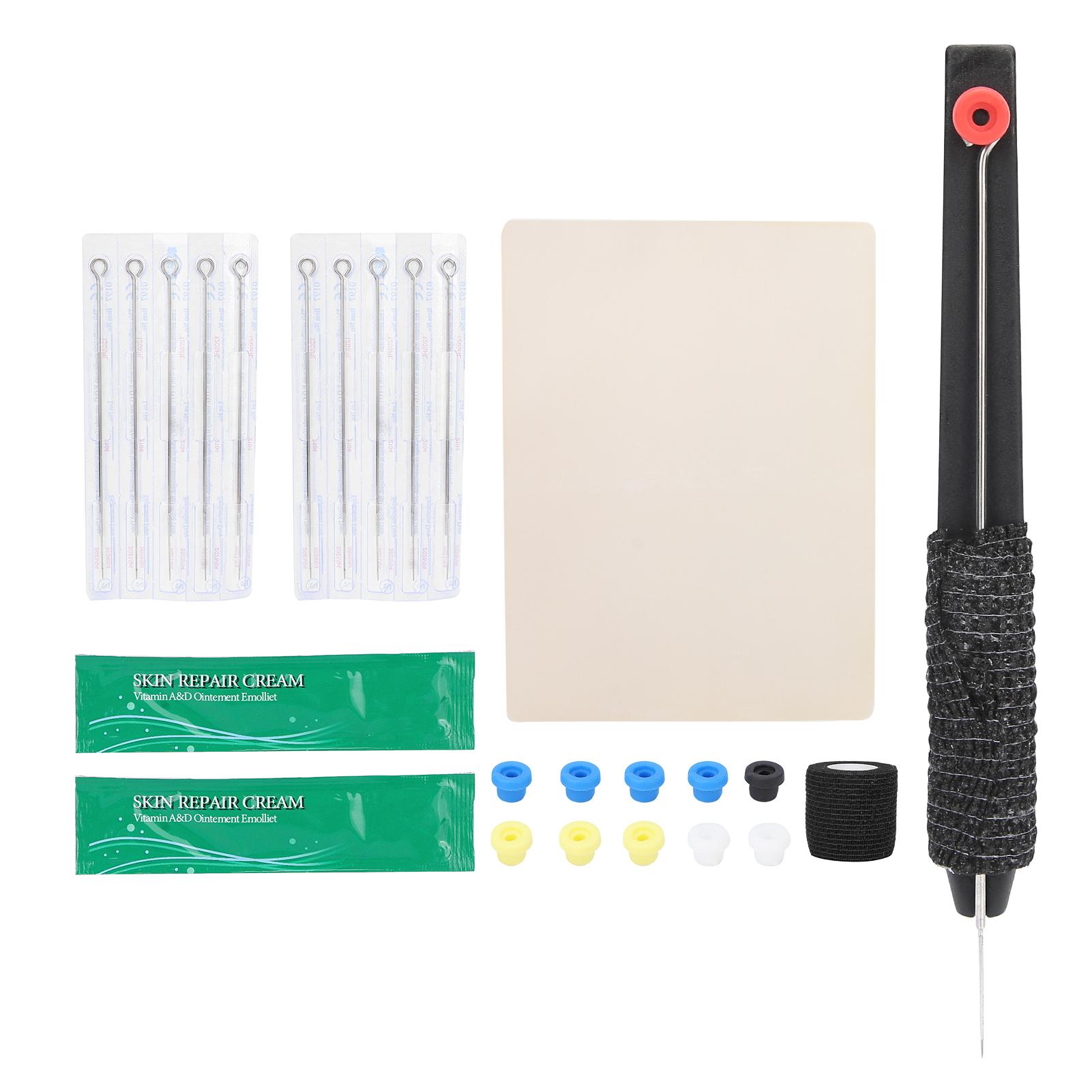 Professional Tattoo Pen Novice Tattoo Needle Grommet Repair Cream Bandage Tattoo Kit 5RL
Professional Tattoo Pen Novice Tattoo Needle Grommet Repair Cream Bandage Tattoo Kit 5RL
