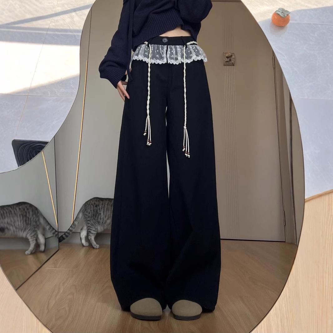 2025 Retro Lace Patchwork Wide-Leg Pants for Women - Pear-Shaped Slimming Design L чорний
2025 Retro Lace Patchwork Wide-Leg Pants for Women - Pear-Shaped Slimming Design L чорний