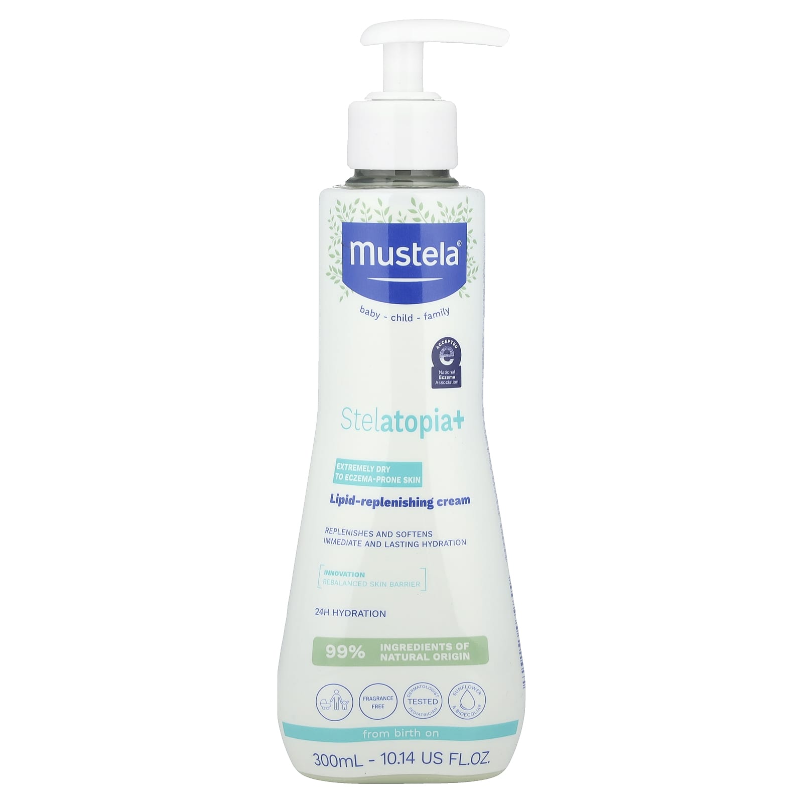 Family, Stelantonia + Lipid Replenishing Cream, Dry Skin for Eczema-Prone Skin, 300Ml(10.14Fl Oz)
Family, Stelantonia + Lipid Replenishing Cream, Dry Skin for Eczema-Prone Skin, 300Ml(10.14Fl Oz)