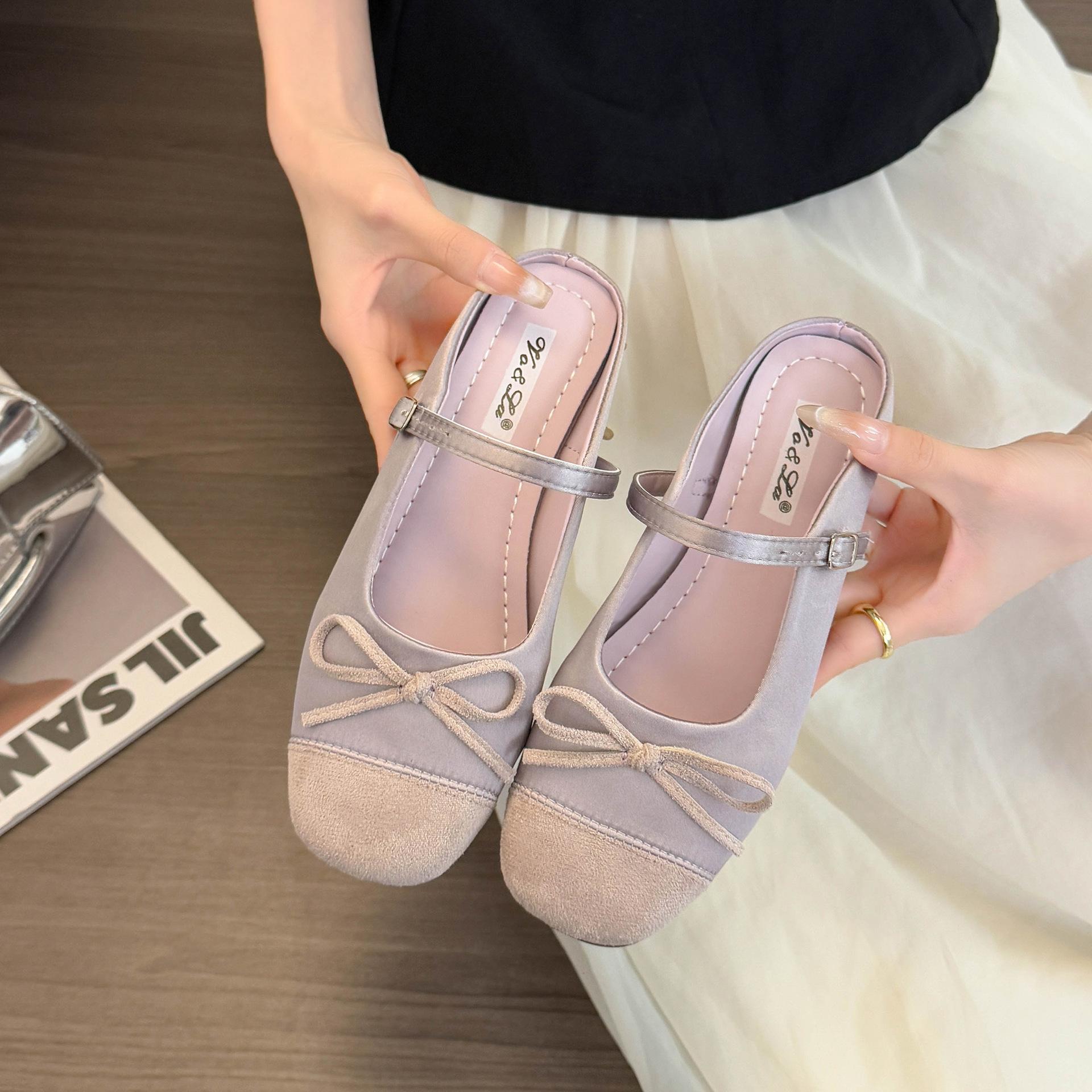 Ballet half slippers spring and summer new bow fashion flat casual bag head slippers women 39 червоний
Ballet half slippers spring and summer new bow fashion flat casual bag head slippers women 39 червоний