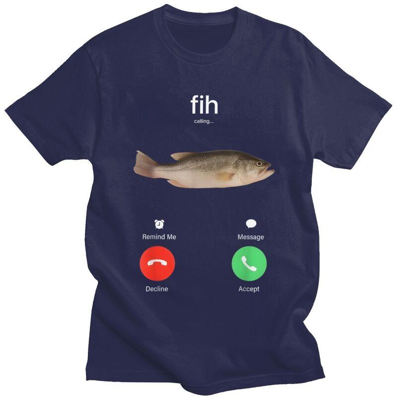 Mens Fish Is Calling T Shirts ShortSleeve Cotton Tshirts Casual Angler Fishman Fishing Quotes Tees Loose Fit Clothes 4XL
Mens Fish Is Calling T Shirts ShortSleeve Cotton Tshirts Casual Angler Fishman Fishing Quotes Tees Loose Fit Clothes 4XL