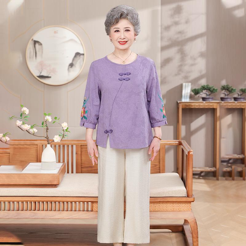 Women s Summer Cotton Linen Top Set - Middle-Aged & Elderly 5XL (up to 155 Jin)
Women s Summer Cotton Linen Top Set - Middle-Aged & Elderly 5XL (up to 155 Jin)