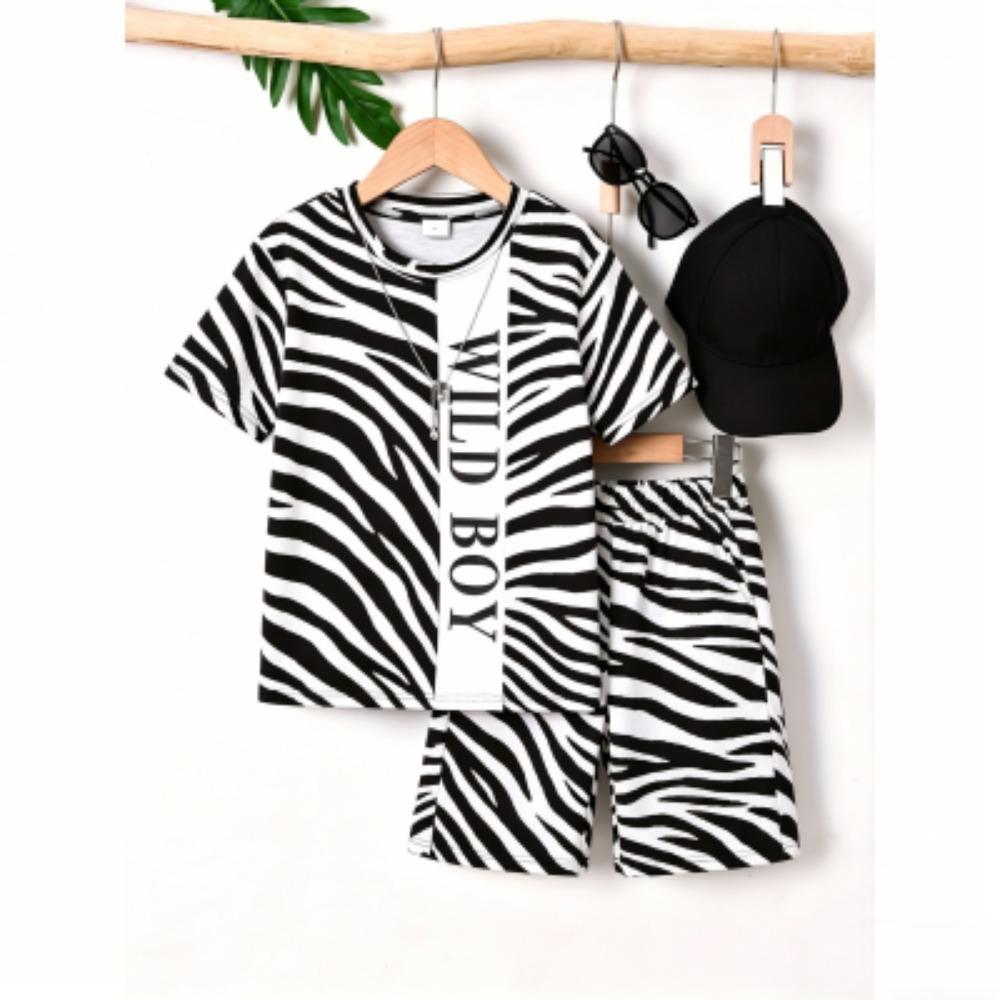 Funny Simple Zebra Color Print Kids T-shirt and Shorts 2 Piece Set Summer Casual Outdoor Boy s and Girl s Outfit Set 100
Funny Simple Zebra Color Print Kids T-shirt and Shorts 2 Piece Set Summer Casual Outdoor Boy s and Girl s Outfit Set 100