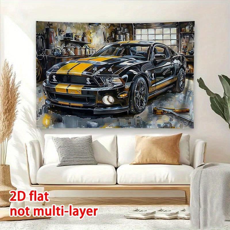 1pcs Bold Black Yellow Mustang Tapestry Stunning Shelby GT500 Garage Illustration Wall Hanging Modern Aesthetic Decor 74x94cm(29x37in)
1pcs Bold Black Yellow Mustang Tapestry Stunning Shelby GT500 Garage Illustration Wall Hanging Modern Aesthetic Decor 74x94cm(29x37in)