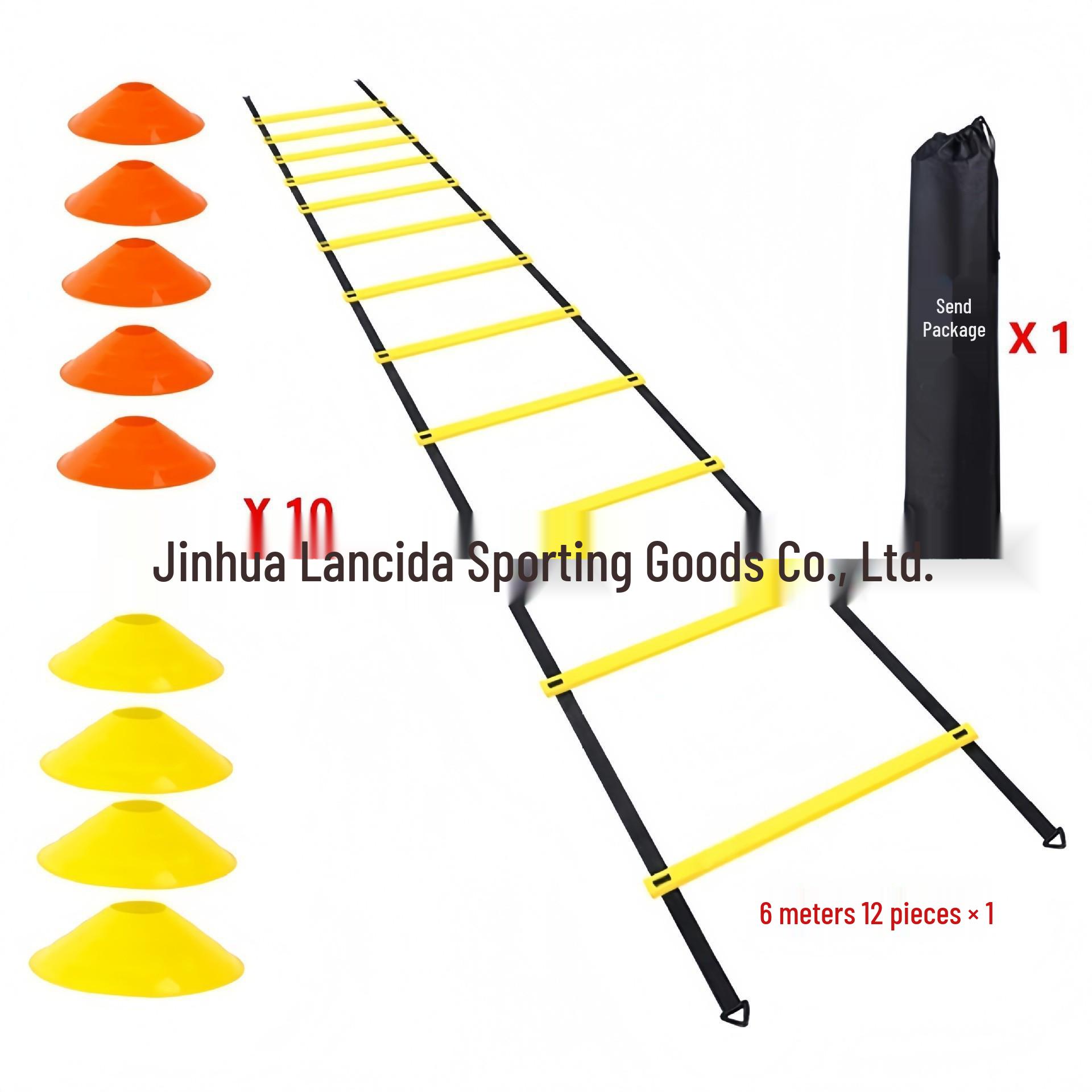 Agility Training Kit: Ladder, Dribbling Bag, Markers, Cones & Resistance Band - Compact & Popular
Agility Training Kit: Ladder, Dribbling Bag, Markers, Cones & Resistance Band - Compact & Popular