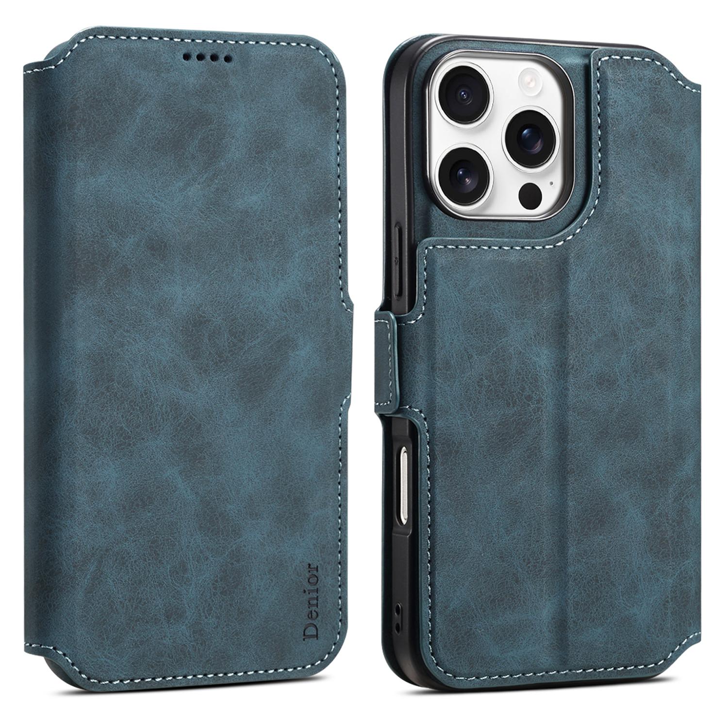DENIOR B06 For iPhone 16 Pro Case Magnetic Detachable Wallet Stand Leather+TPU Phone Cover Blue
DENIOR B06 For iPhone 16 Pro Case Magnetic Detachable Wallet Stand Leather+TPU Phone Cover Blue