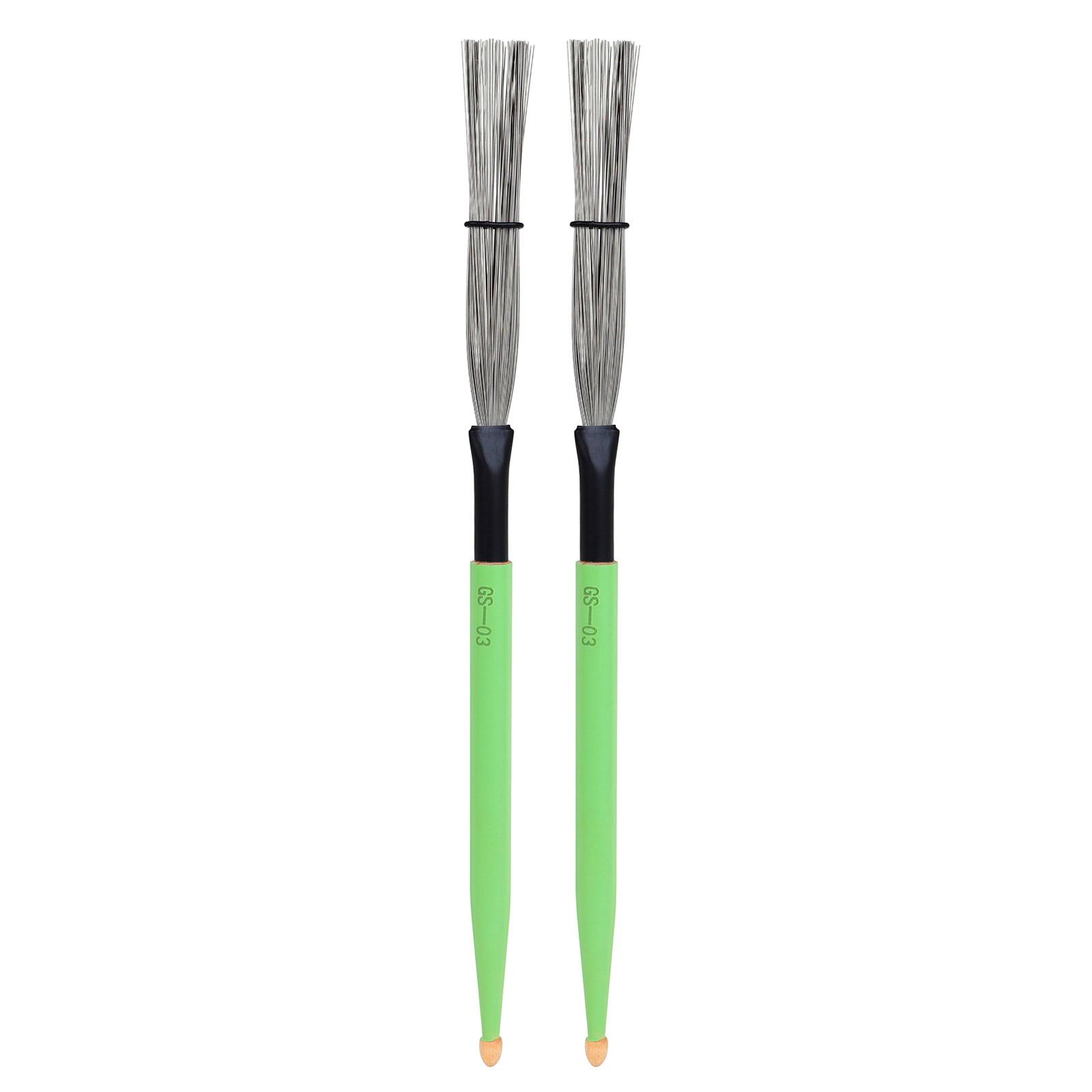 Dual-Head Metal Wire Drum Brushes with Wooden Handles for Versatile Percussion Use Suitable for Drummers and Musicians One Size зелёный
Dual-Head Metal Wire Drum Brushes with Wooden Handles for Versatile Percussion Use Suitable for Drummers and Musicians One Size зелёный