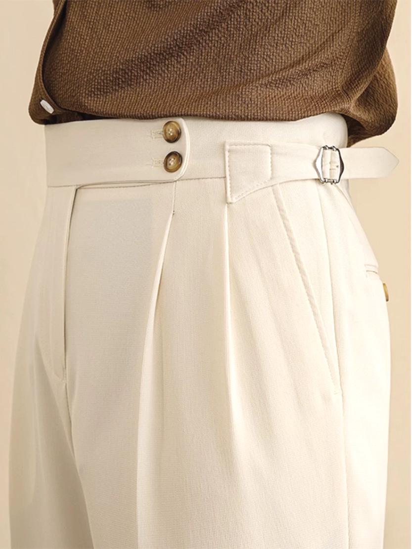 Men s Parisian Buckle Western Trousers: High Waist, Straight Leg, Roll Cuffs - Business Casual L
Men s Parisian Buckle Western Trousers: High Waist, Straight Leg, Roll Cuffs - Business Casual L