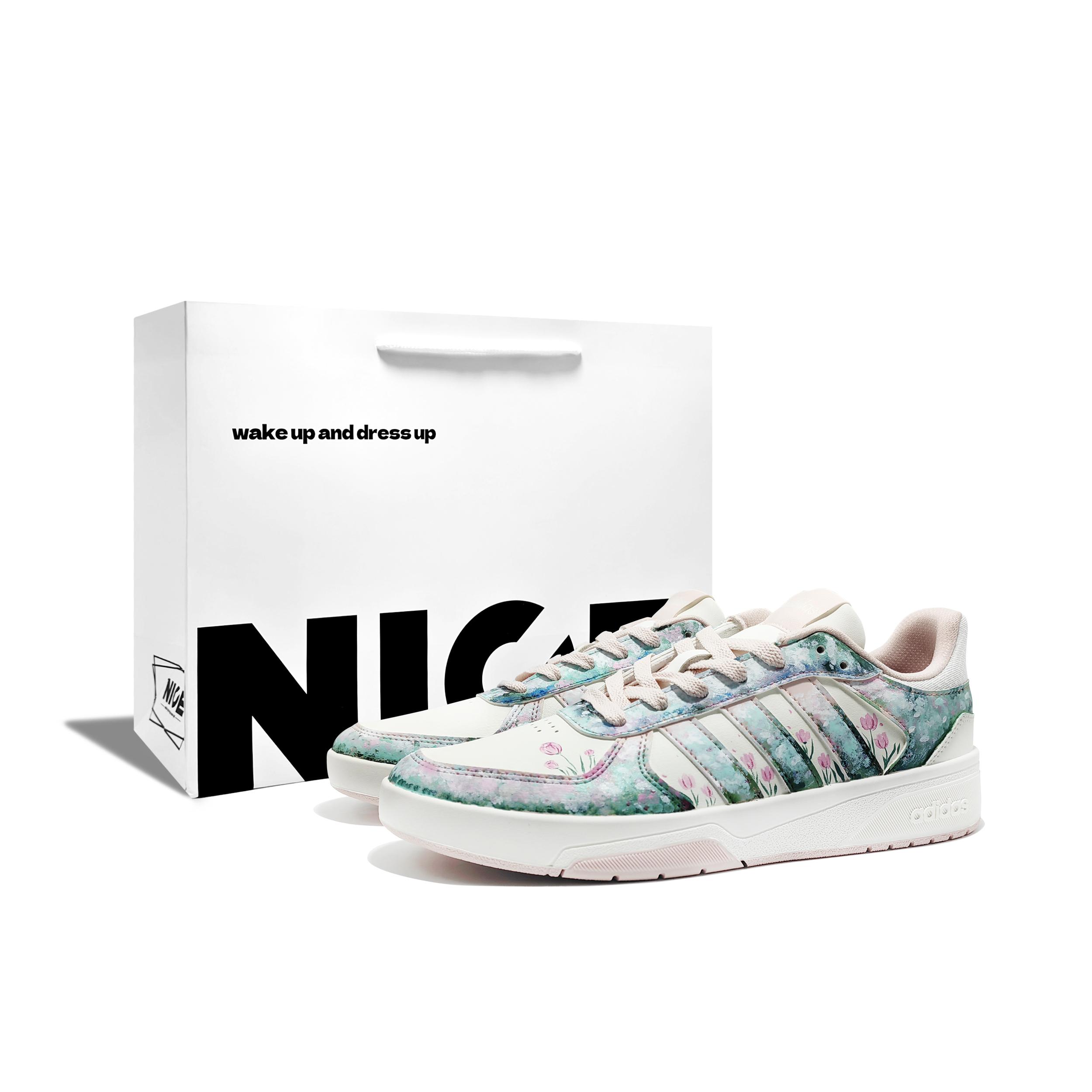 Adidas COURTBEAT Floral R Textile, Synthetic Leather Low top Skateboard Shoes Unisex Cyan Pink KI6785(Team1548--BOX) 40
Adidas COURTBEAT Floral R Textile, Synthetic Leather Low top Skateboard Shoes Unisex Cyan Pink KI6785(Team1548--BOX) 40