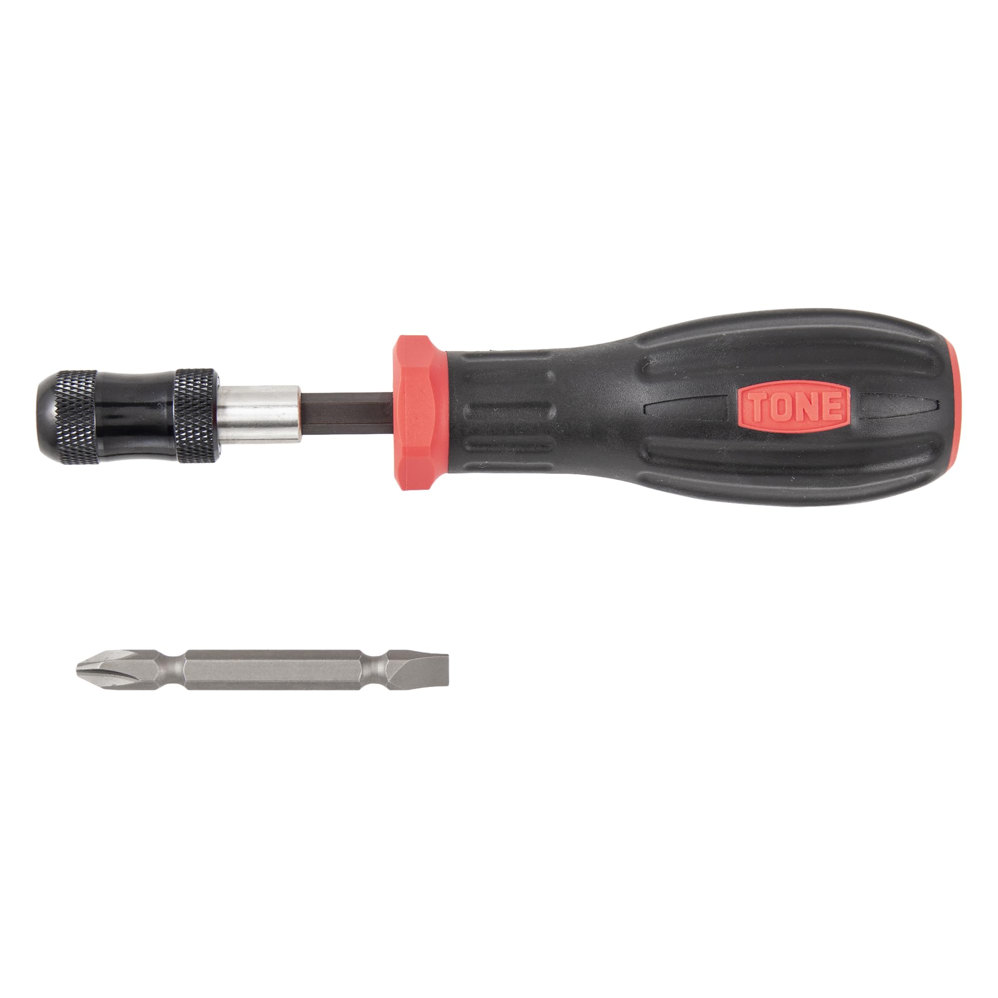 TONE Replaceable Power Grip Driver Set PGCD1S Ширина біта по площинах 2 шт. 6,35 мм червоний/чорний Вміст
TONE Replaceable Power Grip Driver Set PGCD1S Ширина біта по площинах 2 шт. 6,35 мм червоний/чорний Вміст
