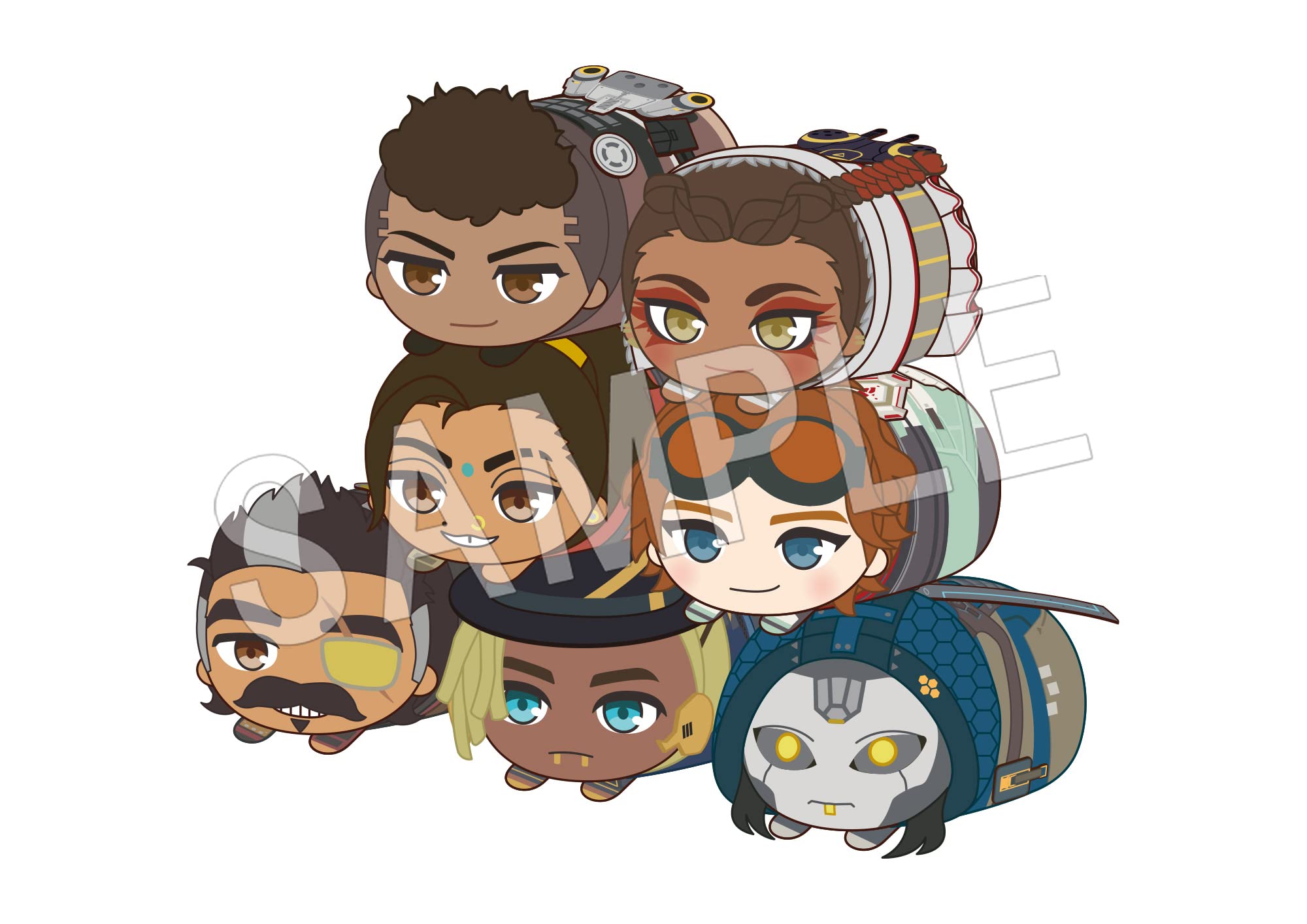 Chugai Mining Apex Legends Mochikororin Plush Mascot Vol.3 Box Product 7 Types 7 Pieces Total Length Approx. 80mm Made of Polyester
Chugai Mining Apex Legends Mochikororin Plush Mascot Vol.3 Box Product 7 Types 7 Pieces Total Length Approx. 80mm Made of Polyester