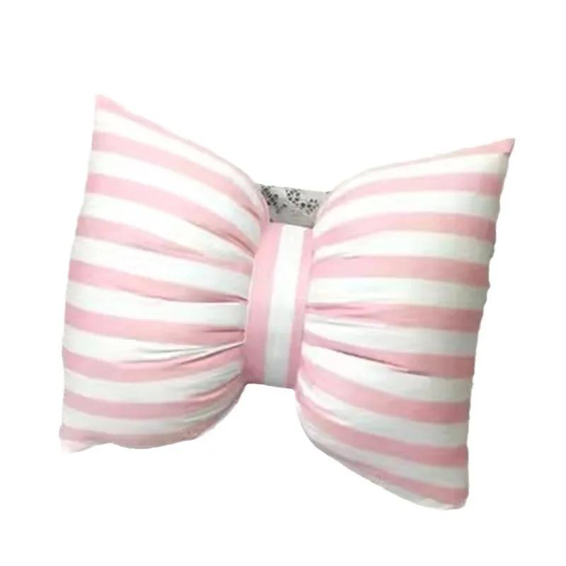 25X18CM Striped Neck Pillow Bow Cushion Sofa Back Pillow Office Waist Pillow Chair Cushion 25X18CM рожевий
25X18CM Striped Neck Pillow Bow Cushion Sofa Back Pillow Office Waist Pillow Chair Cushion 25X18CM рожевий