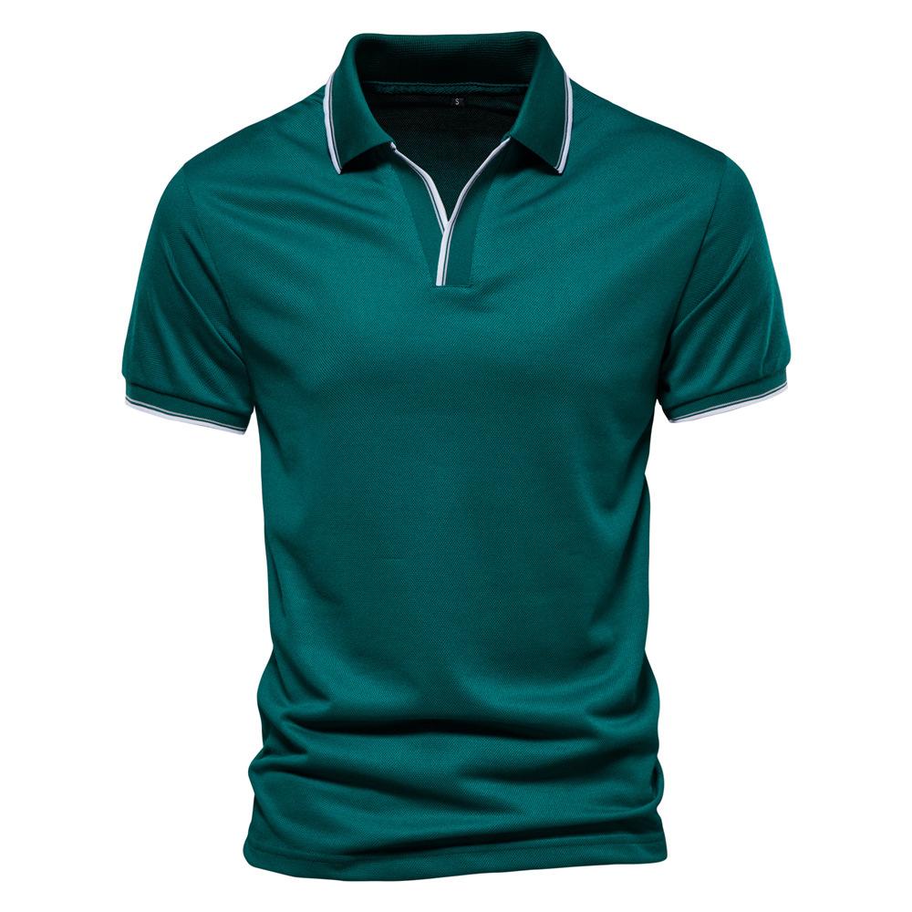 POLO Men s T-shirt Spring and Summer New Solid Color V-neck POLO Shirt Work Clothes Short-sleeved Tops for Men 2XL
POLO Men s T-shirt Spring and Summer New Solid Color V-neck POLO Shirt Work Clothes Short-sleeved Tops for Men 2XL