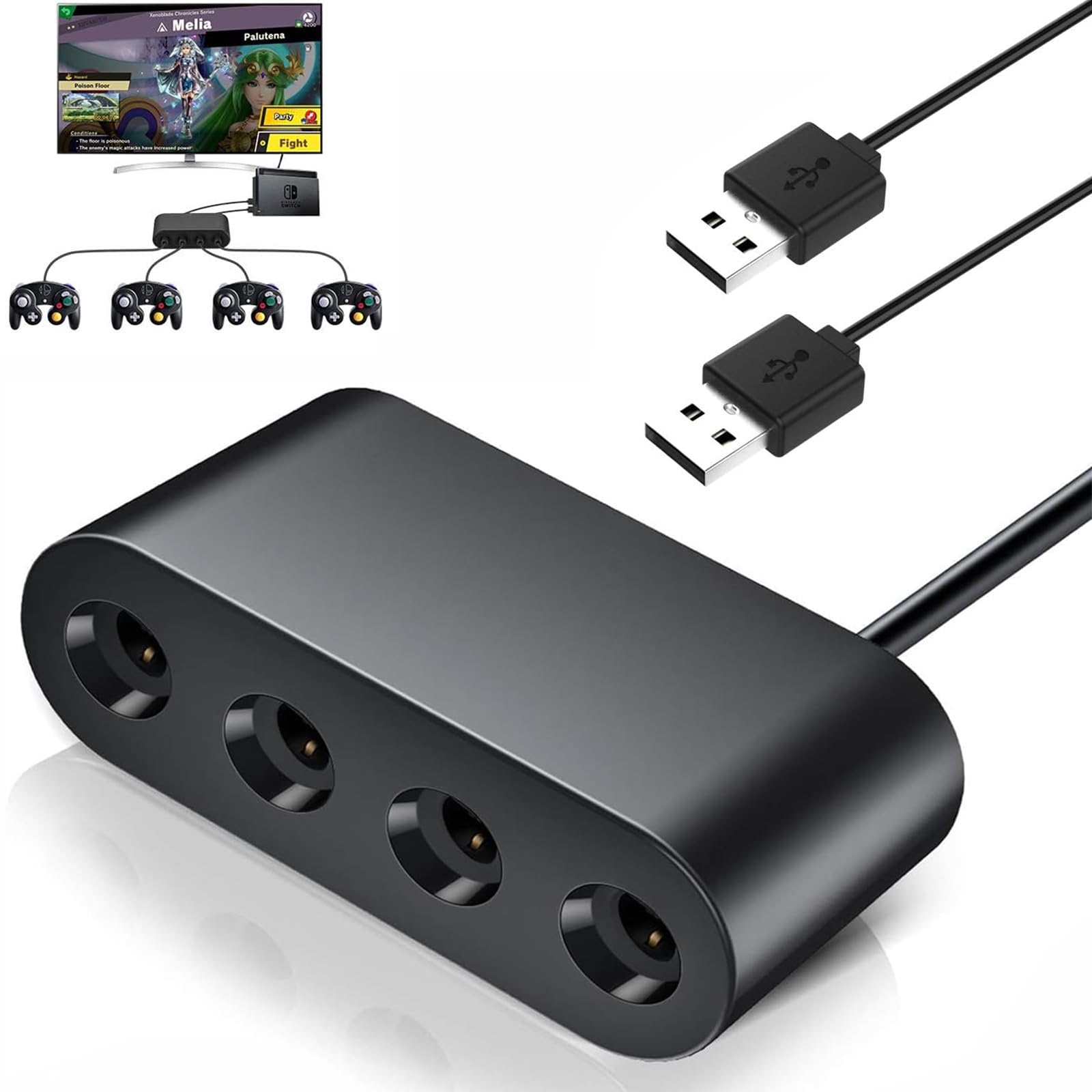 Chayoo GameCube Controller Connection Tap for Nintendo Switch Switch GC Controller Connection Tap GC Controller Connection Tap 3IN1 Conversion Adapter
Chayoo GameCube Controller Connection Tap for Nintendo Switch Switch GC Controller Connection Tap GC Controller Connection Tap 3IN1 Conversion Adapter