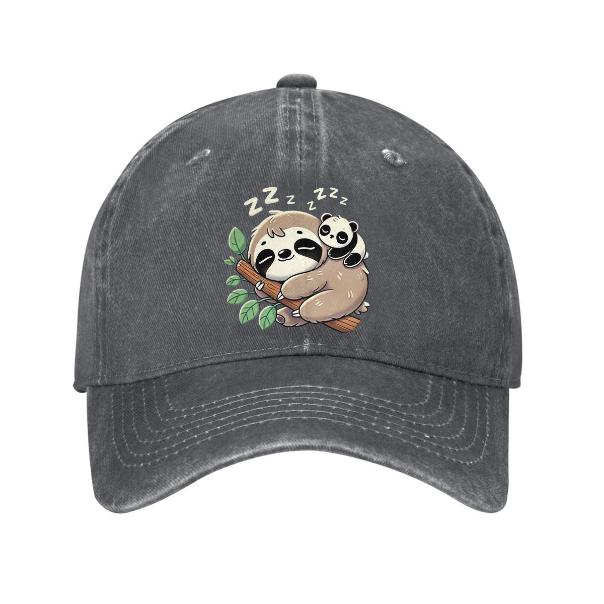 Sleeping Sloth and Panda Print Washed Baseball Cap Adjustable Cotton Dad Hat Casual Unisex Outdoor One Size
Sleeping Sloth and Panda Print Washed Baseball Cap Adjustable Cotton Dad Hat Casual Unisex Outdoor One Size