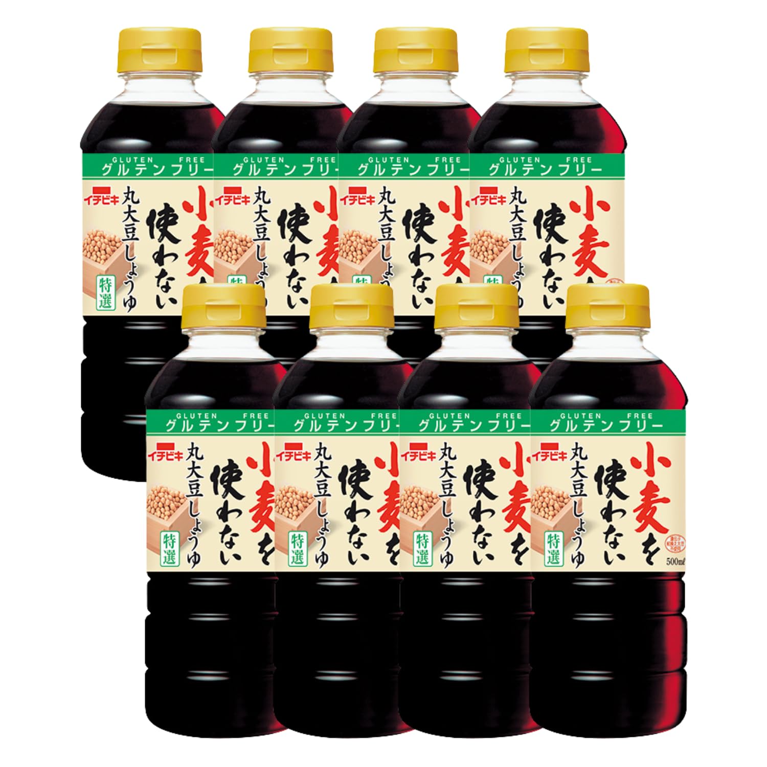 Official Ichibiki whole soybean soy sauce that does not use wheat 500ml x 8 bottles Dark soy sauce for wheat allergies Gluten-free
Official Ichibiki whole soybean soy sauce that does not use wheat 500ml x 8 bottles Dark soy sauce for wheat allergies Gluten-free
