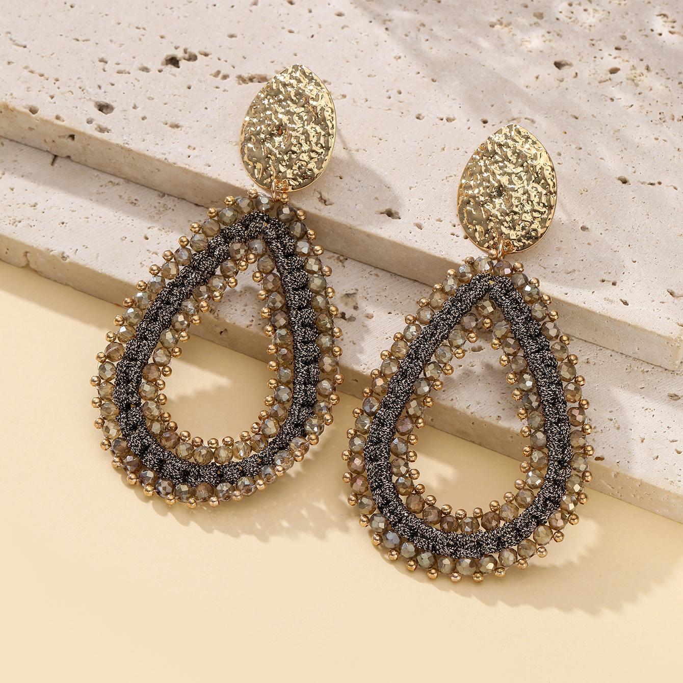 INKDEW Big Water Drop Shape Drop Earrings For Women Colorful Beads Handmade Threading Crystal Long Earrings Jewelry Gift EA144
INKDEW Big Water Drop Shape Drop Earrings For Women Colorful Beads Handmade Threading Crystal Long Earrings Jewelry Gift EA144