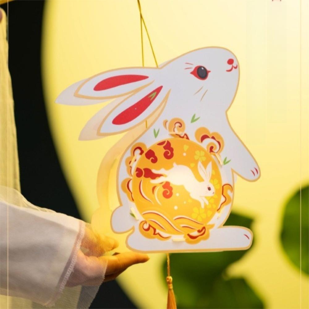 Handmade Rabbit Lantern Chinese Style Mid-Autumn Festival Lantern Handheld Rabbit Lantern Children Style C
Handmade Rabbit Lantern Chinese Style Mid-Autumn Festival Lantern Handheld Rabbit Lantern Children Style C