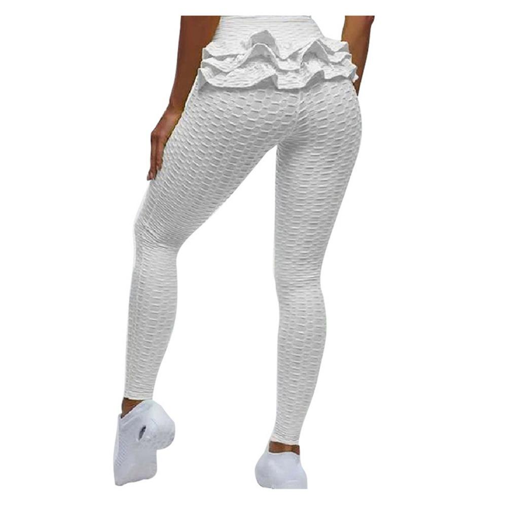 Брюки для йоги Jacquard Bubble, женские, с оборками, с высокой талией, с подъемом бедер, спортивные брюки для фитнеса, персиковые, облегающие леггинсы, производители S белый
Брюки для йоги Jacquard Bubble, женские, с оборками, с высокой талией, с подъемом бедер, спортивные брюки для фитнеса, персиковые, облегающие леггинсы, производители S белый