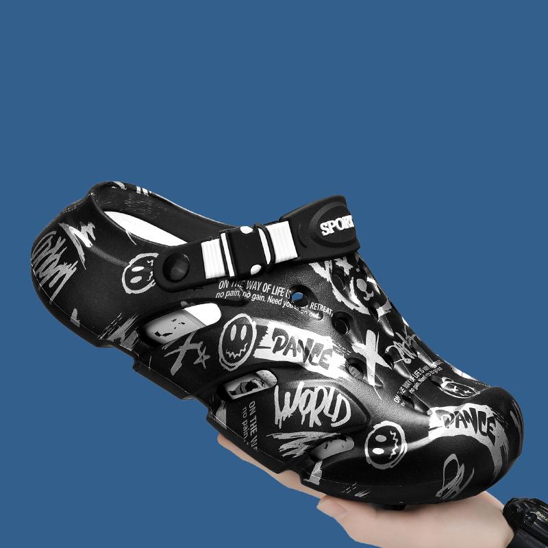 Новые граффити сабо Man Comfort мужские летние сандалии для отдыха на открытом воздухе нескользящие сандалии на платформе для мужчин пляжные тапочки Sandalias Hombre 38-39 чёрный
Новые граффити сабо Man Comfort мужские летние сандалии для отдыха на открытом воздухе нескользящие сандалии на платформе для мужчин пляжные тапочки Sandalias Hombre 38-39 чёрный