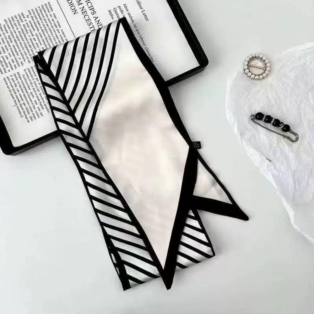 Women Strip Long Silk Scarf Hair Ribbon Neck Scarf Bag Handle Kerchief
Women Strip Long Silk Scarf Hair Ribbon Neck Scarf Bag Handle Kerchief