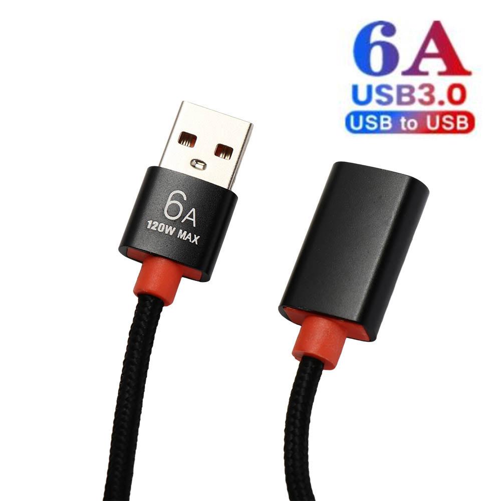 3.0 120W 6A High-Speed Transmission Extender Cord Female To Male USB 3.0 Extension Cable Data Cable чорний
3.0 120W 6A High-Speed Transmission Extender Cord Female To Male USB 3.0 Extension Cable Data Cable чорний