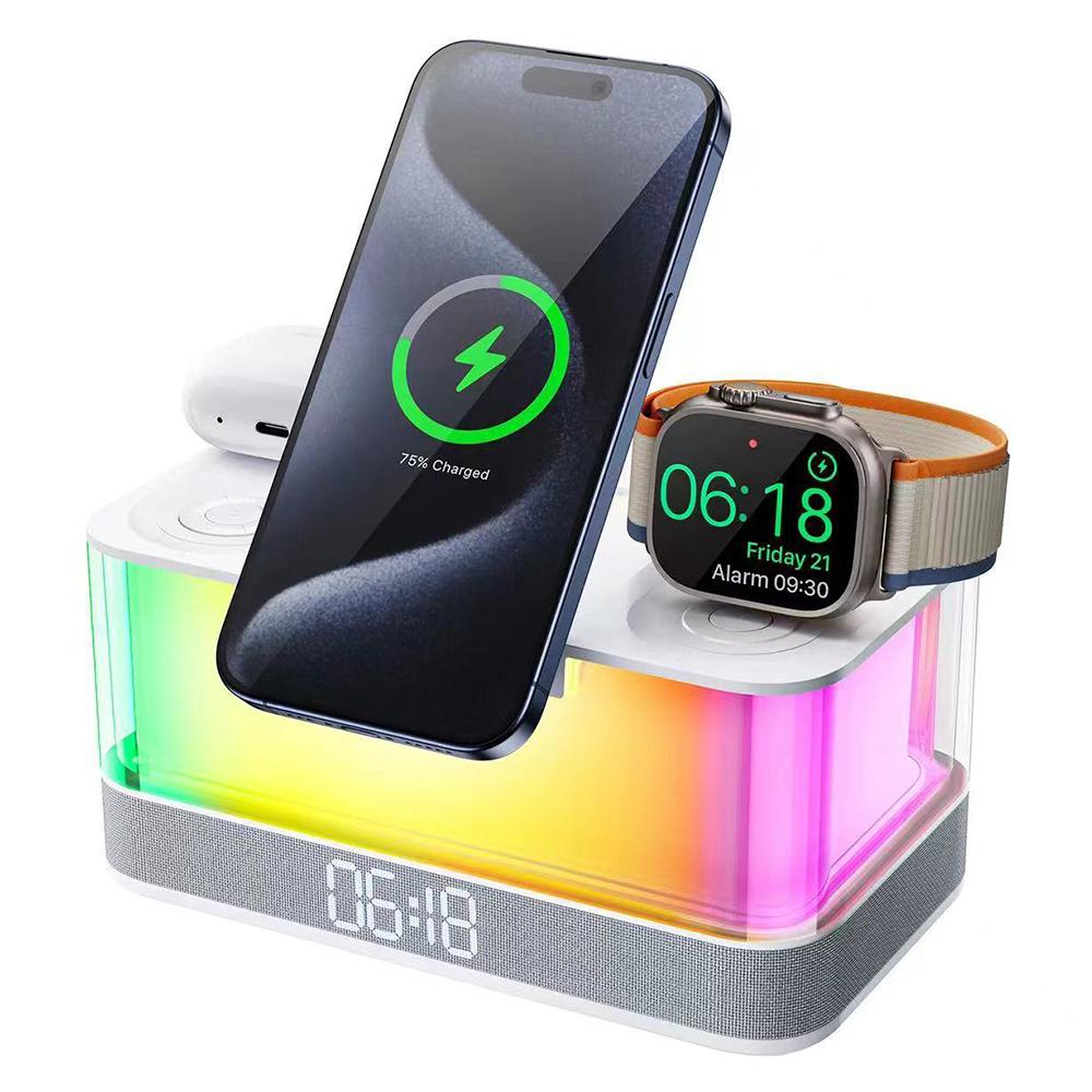QXF-R8 Desktop Bluetooth-compatible Speaker Clock Atmosphere Light Magnetic Foldable Bracket Wireless Charger A
QXF-R8 Desktop Bluetooth-compatible Speaker Clock Atmosphere Light Magnetic Foldable Bracket Wireless Charger A