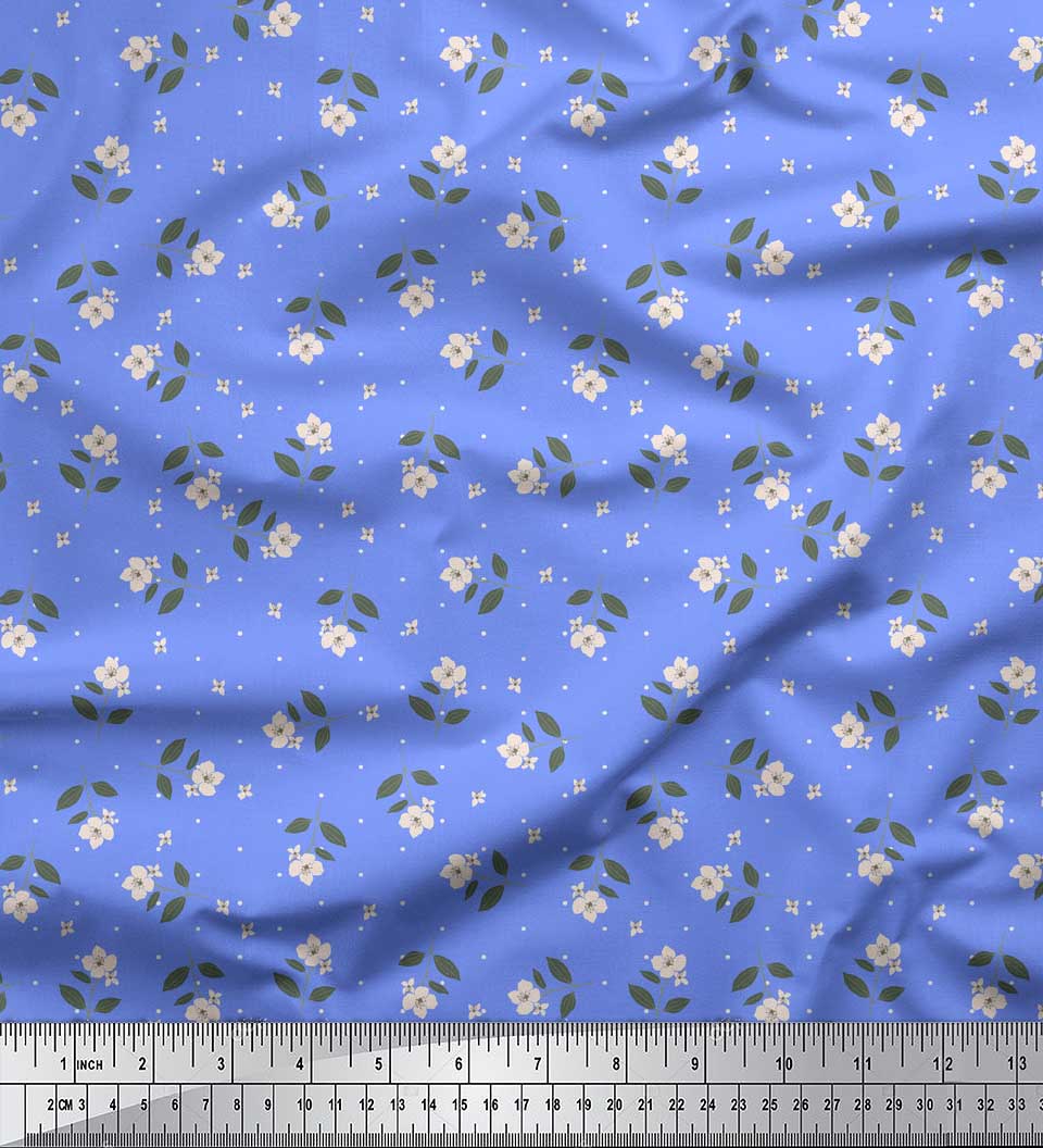 Тканина Soimoi Blue Japan Crepe Satin Dot & Cardamine Floral Decor Fabric Printed meter 42 Inch 42 Inch Wide - Poly Crepe синій
Тканина Soimoi Blue Japan Crepe Satin Dot & Cardamine Floral Decor Fabric Printed meter 42 Inch 42 Inch Wide - Poly Crepe синій