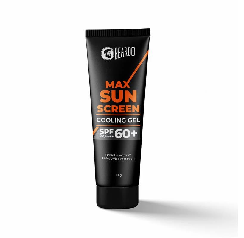 Beardo Гель-солнцезащита Max Cooling SPF 60+ PA++++ 10 г Упаковка 1 шт. | Легкий, Нежирный, Защита от UVA/UVB для мужчин
Beardo Гель-солнцезащита Max Cooling SPF 60+ PA++++ 10 г Упаковка 1 шт. | Легкий, Нежирный, Защита от UVA/UVB для мужчин