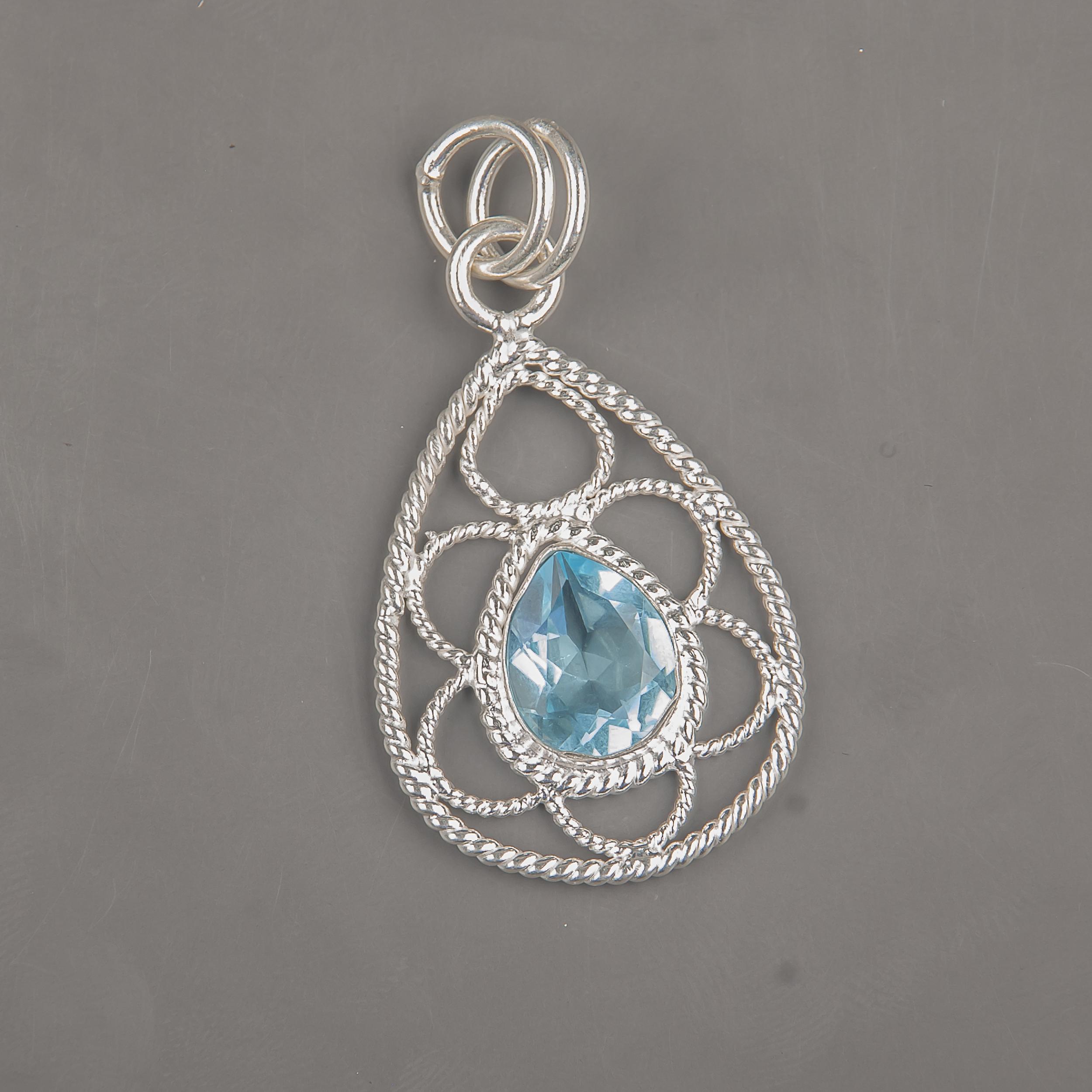 Sky Blue Topaz Gemstone Pendant, Handmade Gorgeous Jewelry, 925 Solid Sterling Silver Jewelry, Everyday Pendant For Wedding Gift 1.40 Inches синій
Sky Blue Topaz Gemstone Pendant, Handmade Gorgeous Jewelry, 925 Solid Sterling Silver Jewelry, Everyday Pendant For Wedding Gift 1.40 Inches синій
