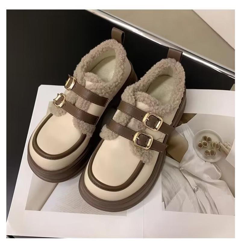 Platform-soled loafer small leather shoes, new winter students to increase their height, cotton shoes and velvet warm shoes 40
Platform-soled loafer small leather shoes, new winter students to increase their height, cotton shoes and velvet warm shoes 40