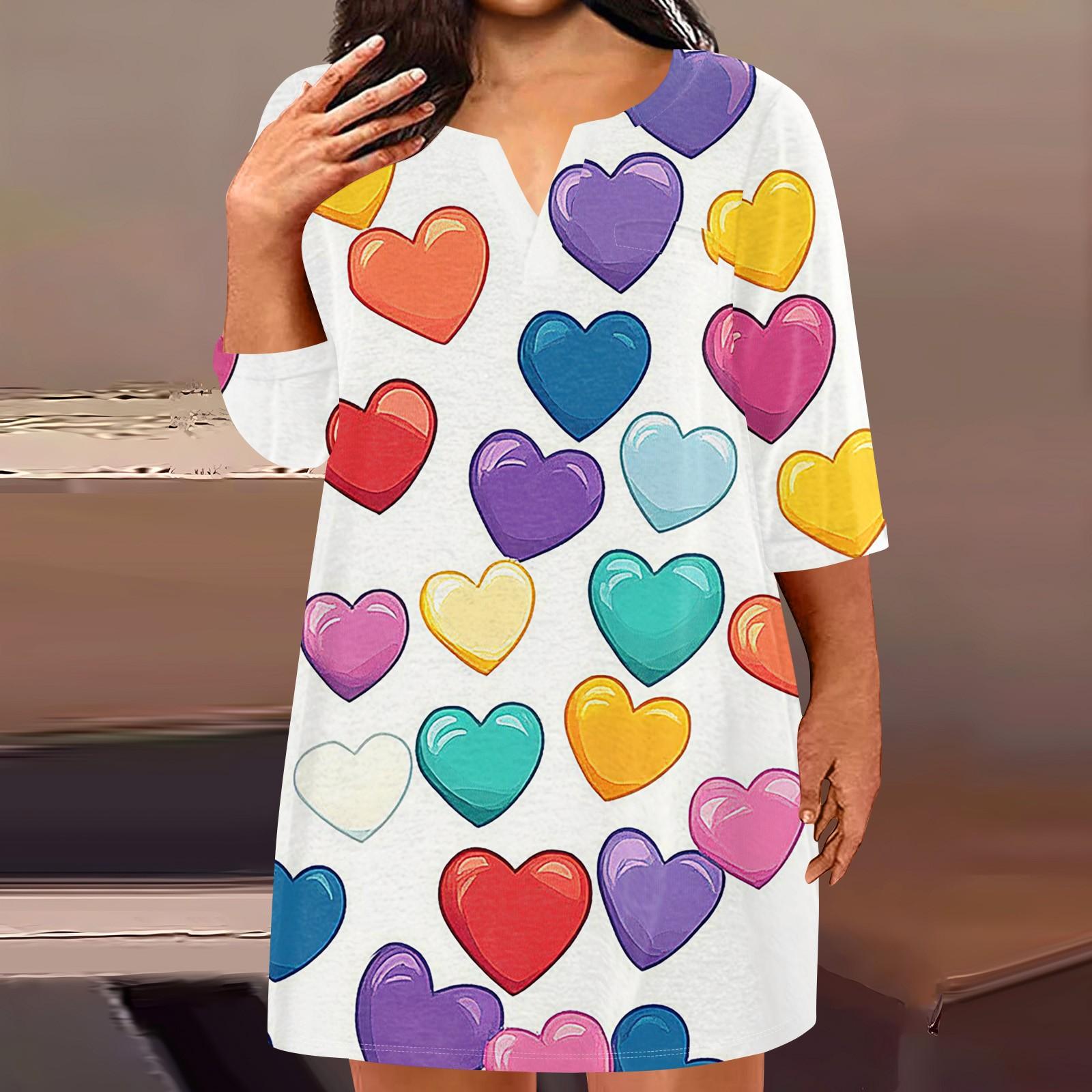 Женское модное платье больших размеров с V-образным вырезом и рукавом три четверти, повседневное, с принтом «Любовь» и карманами L фиолетовый
Женское модное платье больших размеров с V-образным вырезом и рукавом три четверти, повседневное, с принтом «Любовь» и карманами L фиолетовый