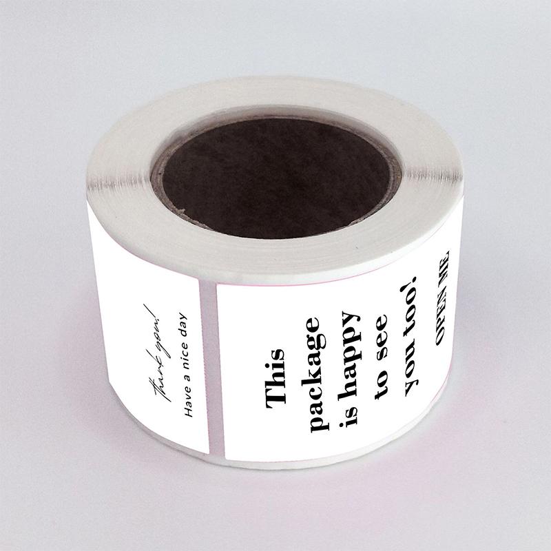 Ins Creative Self-Adhesive Packaging Label Tape Sealing Stickers Gift Packaging Stickers 100 Pcs/Roll білий
Ins Creative Self-Adhesive Packaging Label Tape Sealing Stickers Gift Packaging Stickers 100 Pcs/Roll білий