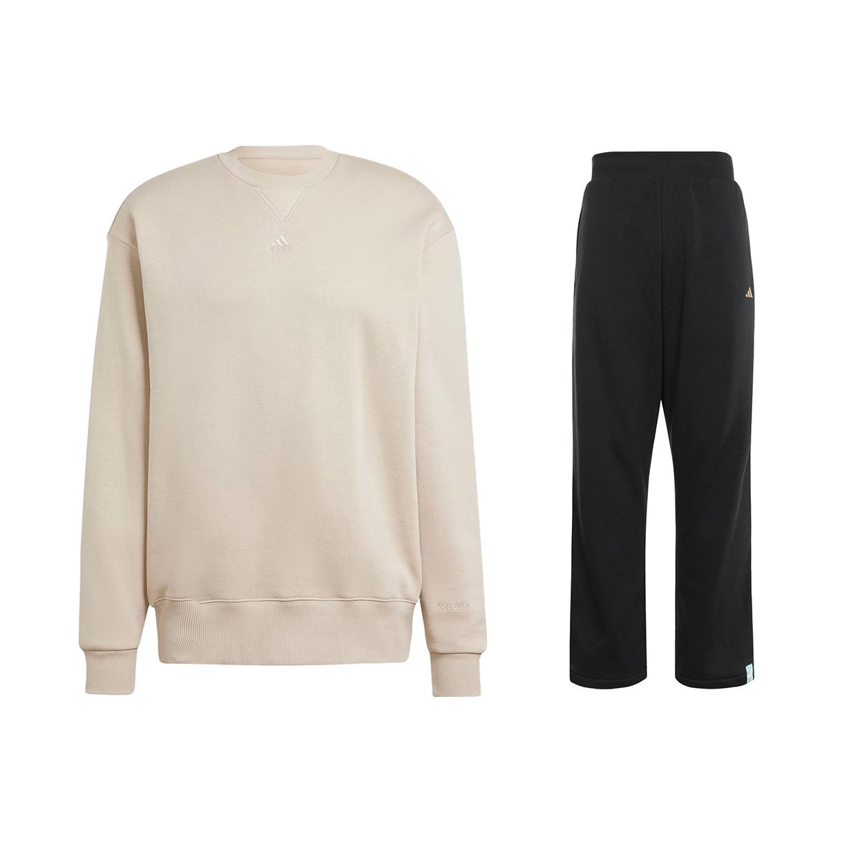 Adidas Logo Loose Fit Crew Neck Long Sleeve Top And Elastic Waist Long Pants Sweatshirt Set Men Sets IP8351+JE3495 M
Adidas Logo Loose Fit Crew Neck Long Sleeve Top And Elastic Waist Long Pants Sweatshirt Set Men Sets IP8351+JE3495 M